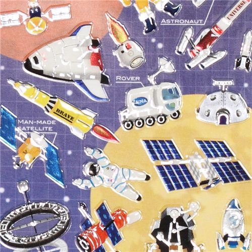 astronauts epoxy sticker by Mind Wave