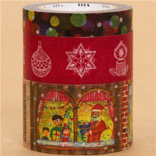 festive mt Masking Tape deco tape Christmas set 3pcs