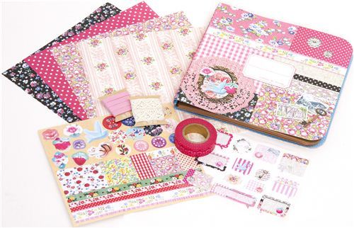 Scrapbooking kit from Japan in Collage style