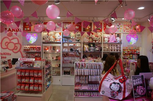 A kawaii dream come true: Lots of Hello Kitty stuff