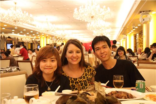 in the evening we had a nice dinner with everyone helping us together