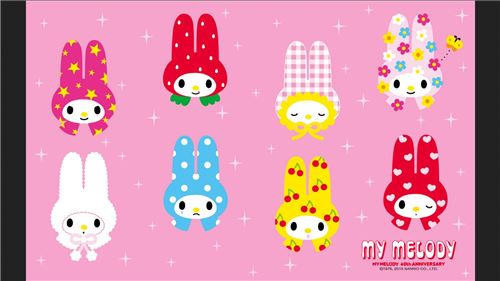 Colorful My Melody designs!