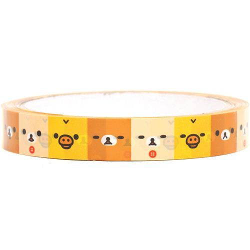 Rilakkuma bear & chick faces Deco Scotch Tape